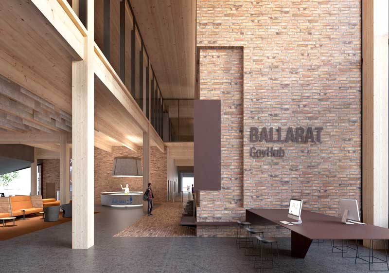 Architectural concept for the Ballarat GovHub