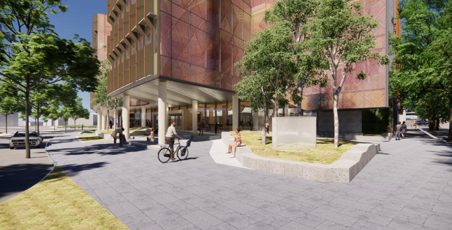 Artist impression of the Bendigo GovHub