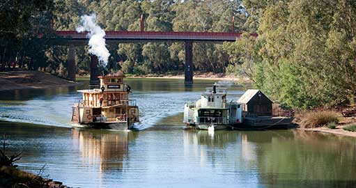 Paddleboats on the Murray River