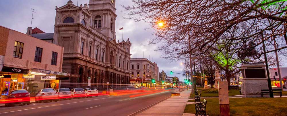 Streetscape in Ballarat