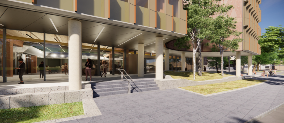 Artist impression of the Bendigo GovHub