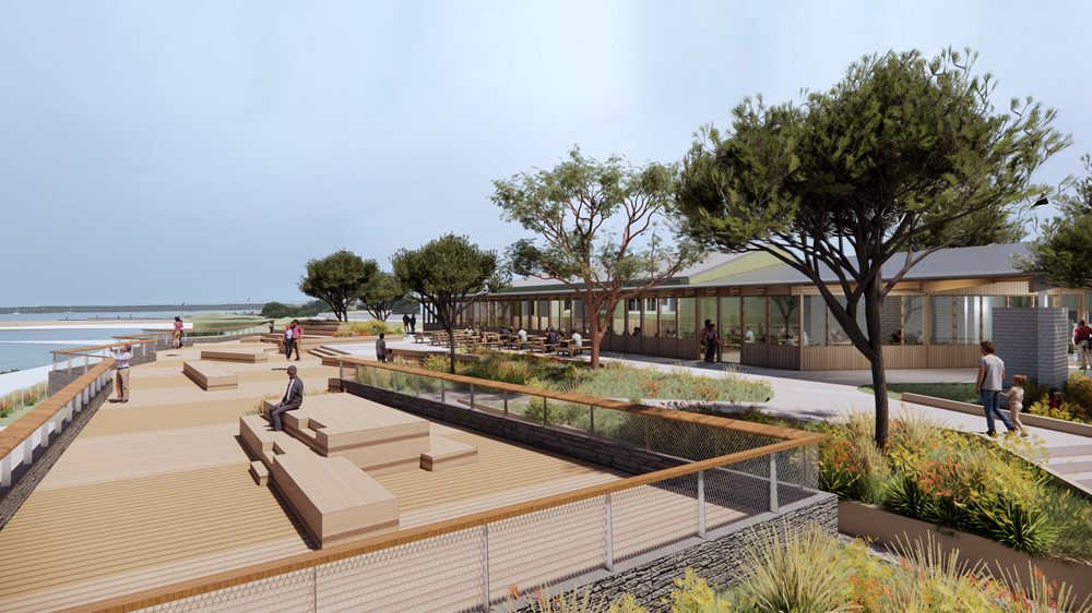 An artists impression of the redeveloped Apollo Bay Harbour