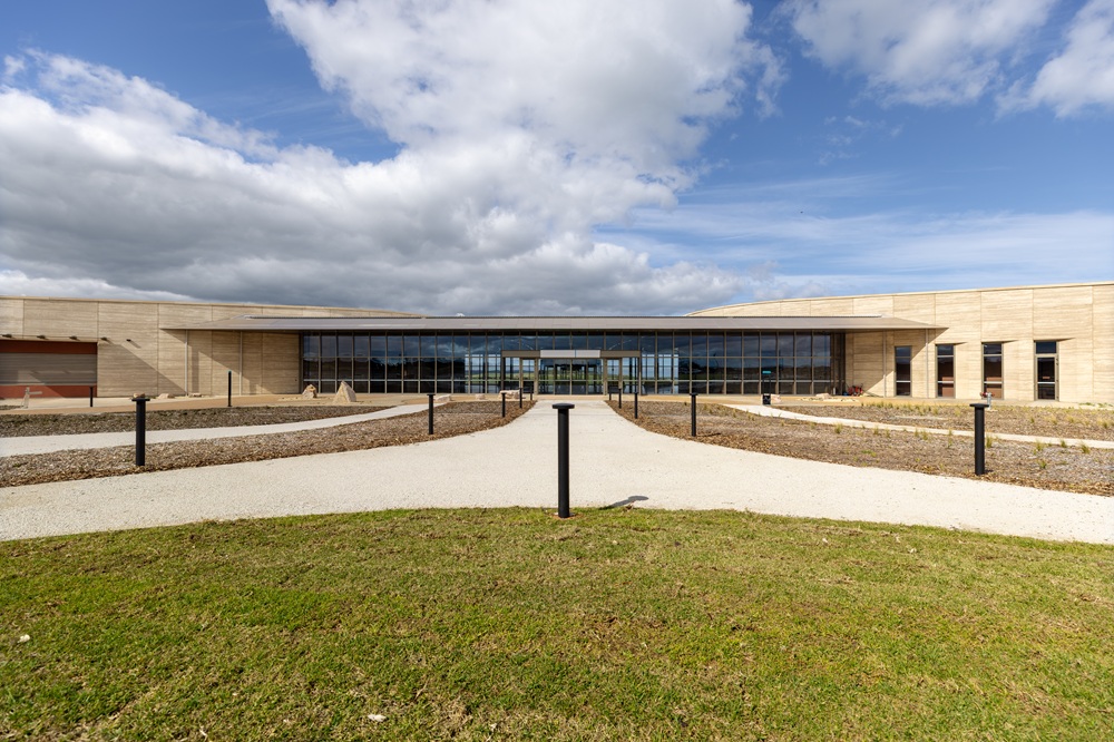 A view of the front of the new Keerray Woorroong Visitor Centre