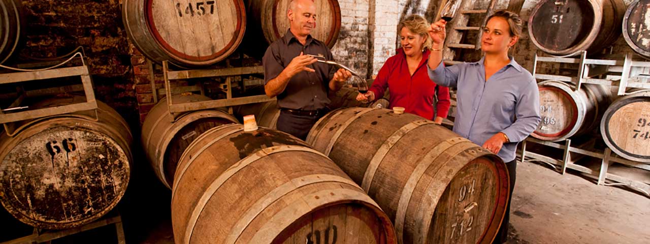 Tasting wine in regional Victoria