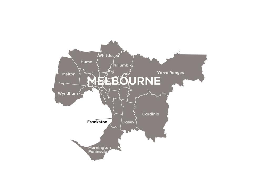 RDA Melbourne region map