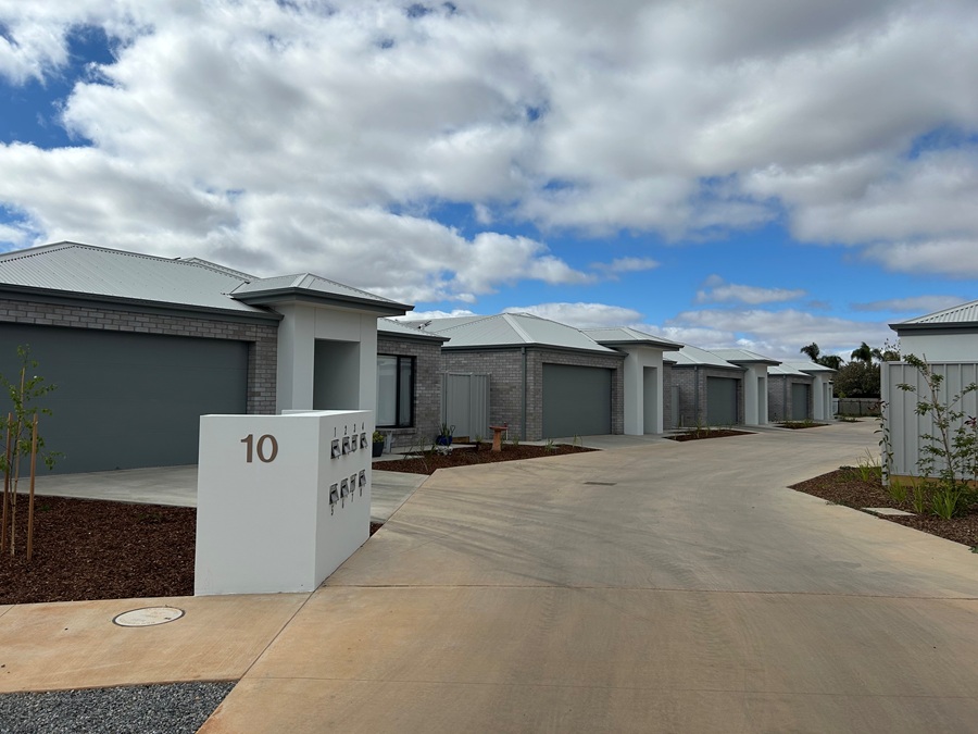 A picture of houses built in Irymple for key workers
