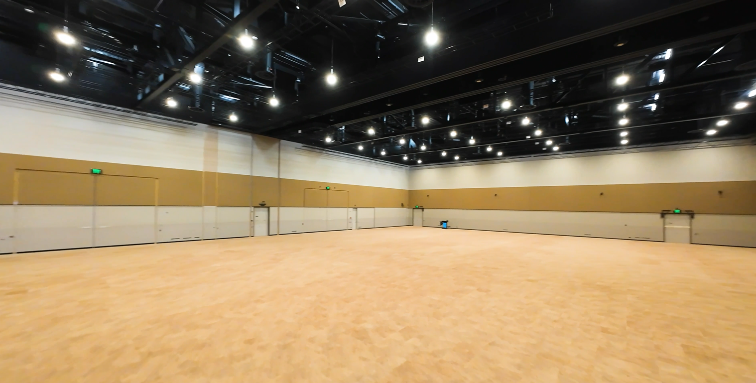 A picture of a large spacious event space