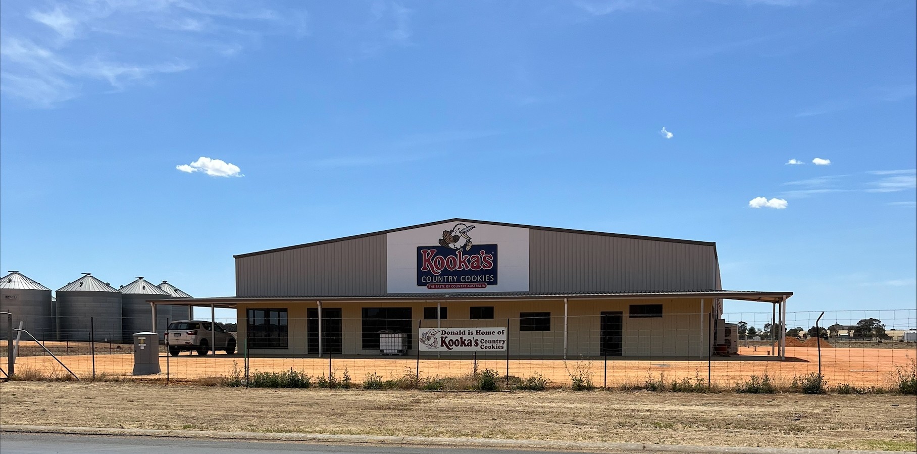 A picture of the new factory at Donald