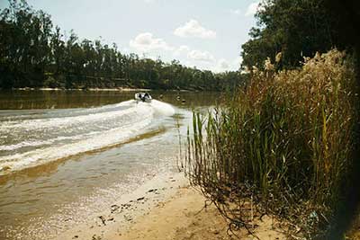 Boat on the Murray River