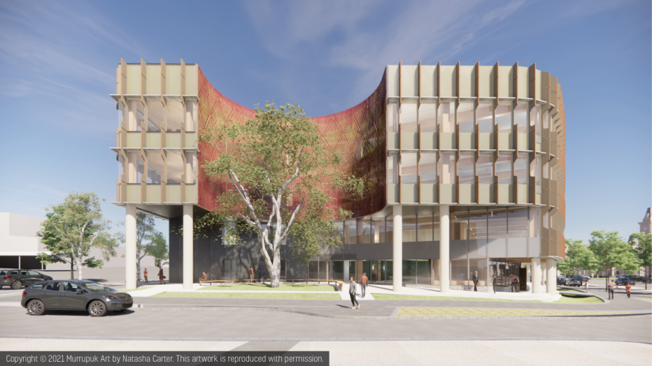 Artist impression of the Bendigo GovHub