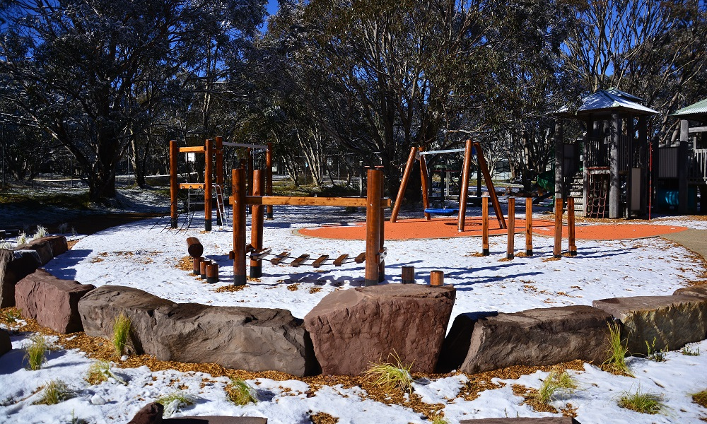 Playground upgrades at Dinner Plain