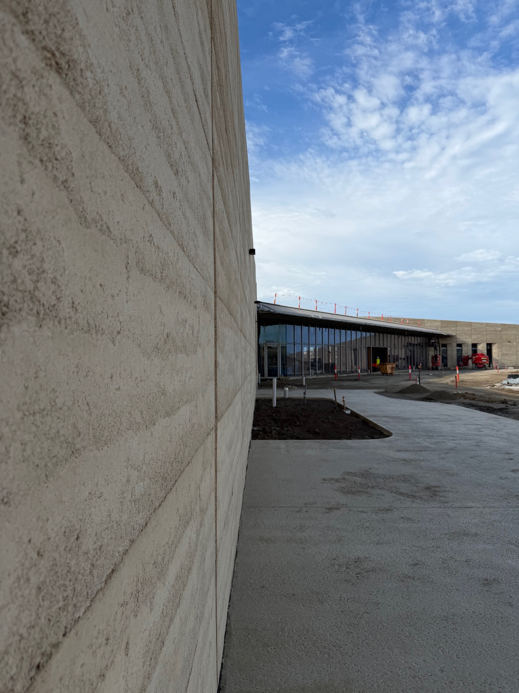 A picture of the facade of the new Twelve Apostles Visitor Experience Centre