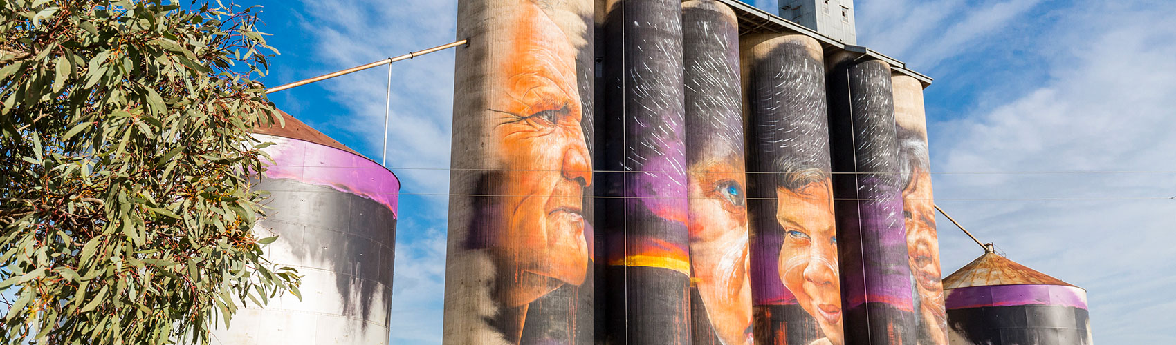 Silo art in Horsham