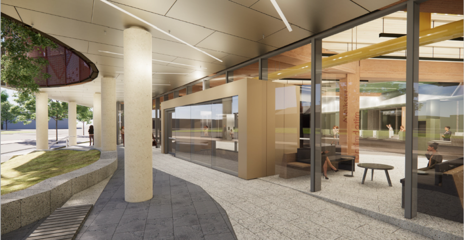 Artist impression of the Bendigo GovHub