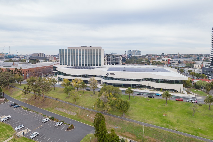 A wide angle view of the Nyaal Banyul precinct