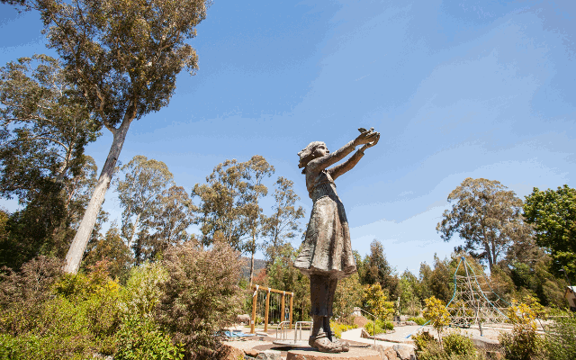 Sculpture in a park